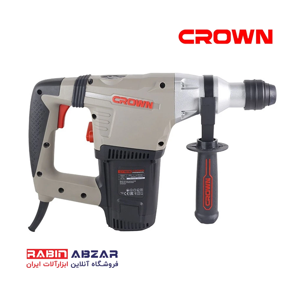 دریل بتن کن 4 شیار 5 کیلویی کرون - CROWN - CT 18116