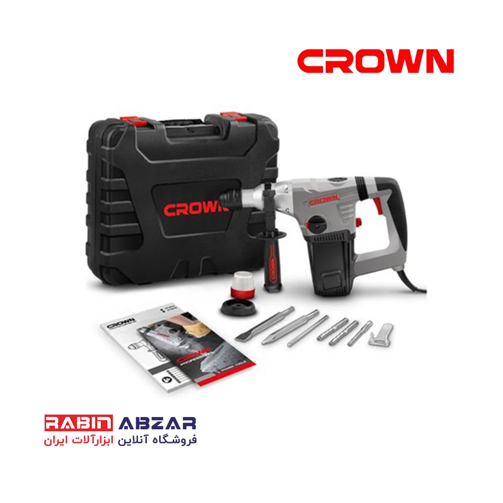 دریل بتن کن 4 شیار 5 کیلویی کرون - CROWN - CT 18116