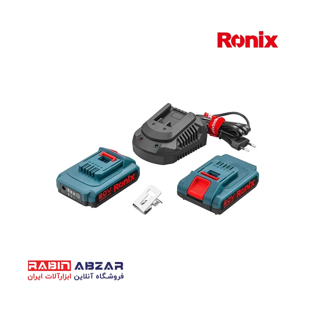 دریل شارژی 20 ولت چکشی براش لس رونیکس - RONIX - 8900K