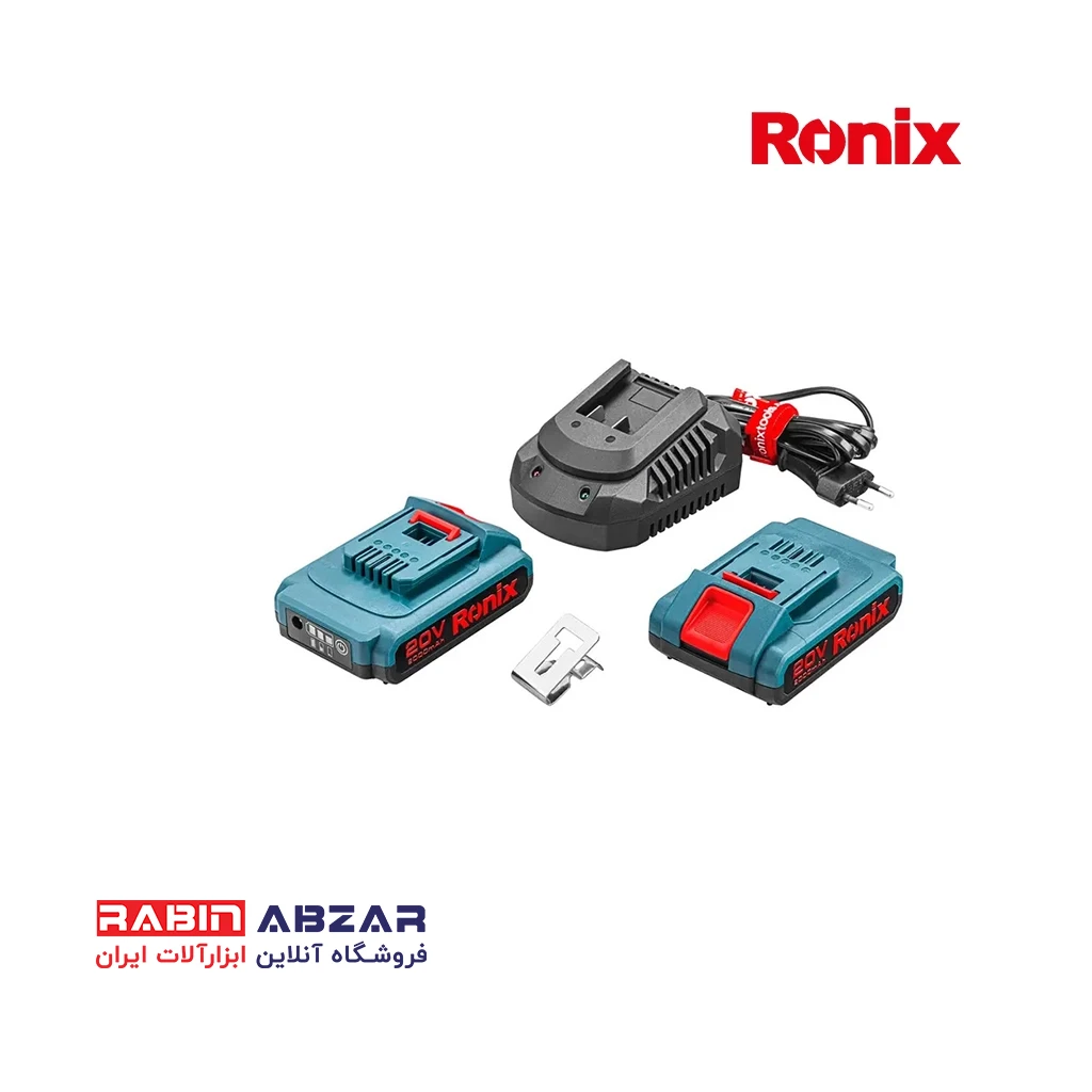 دریل شارژی 20 ولت چکشی براش لس رونیکس - RONIX - 8905K