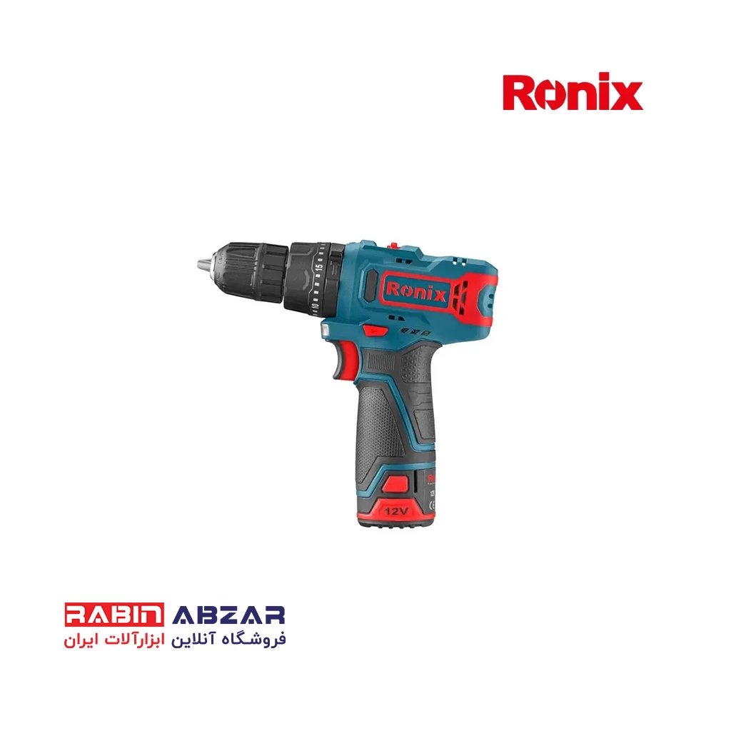 دریل شارژی 12 ولت چکشی دار رونیکس - RONIX - 8101K