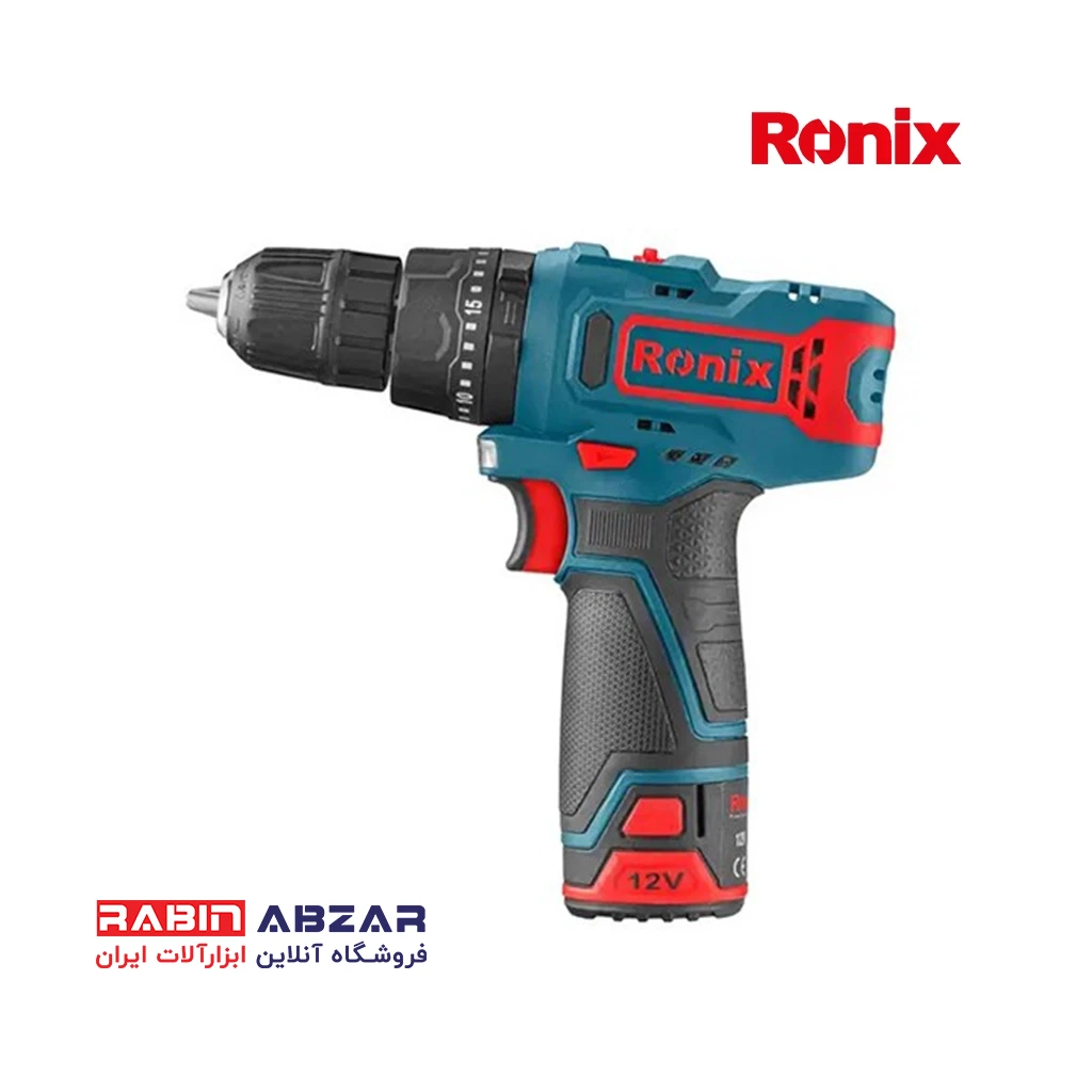 دریل شارژی 12 ولت چکشی دار رونیکس - RONIX - 8101K