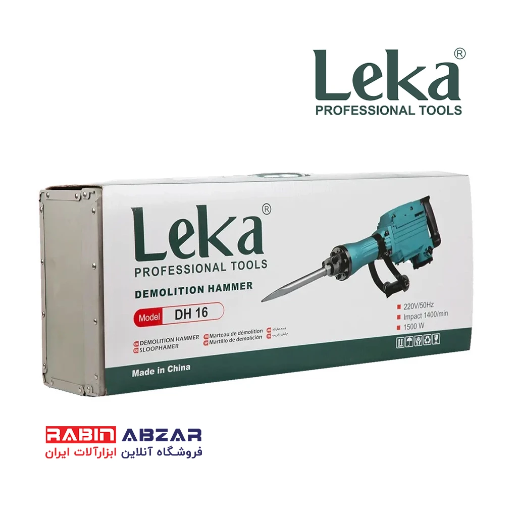 چکش تخریب ۱۶ کیلویی روغنی لکا - LEKA - DH16