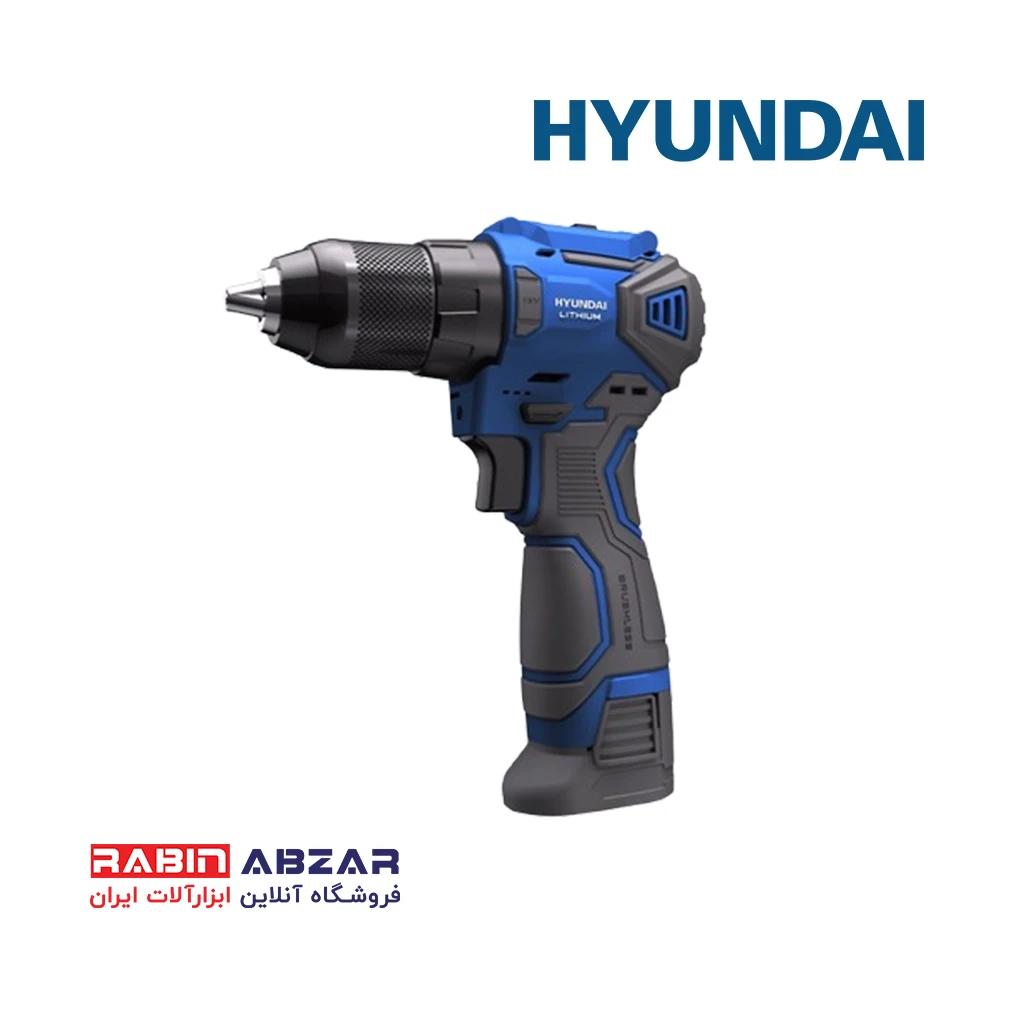 دریل شارژی 16.8 ولت براش لس هیوندای - HYUNDAI - HP 2168