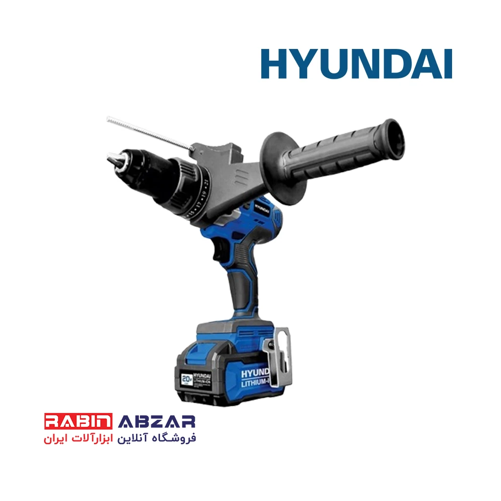 دریل شارژی 20 ولت براش لس هیوندای - HYUNDAI - HP 204 L-CD