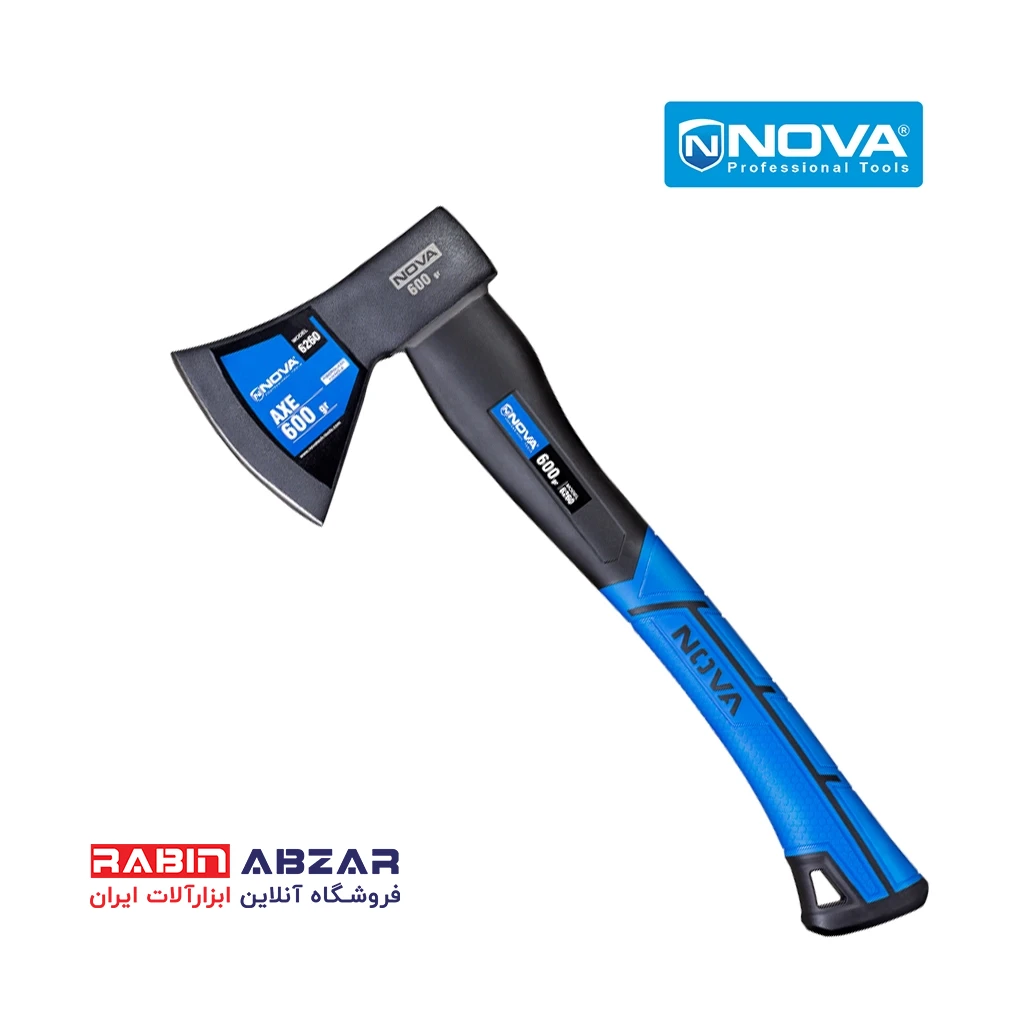 تبر 600 گرم دسته فایبر نووا - NOVA - 6260