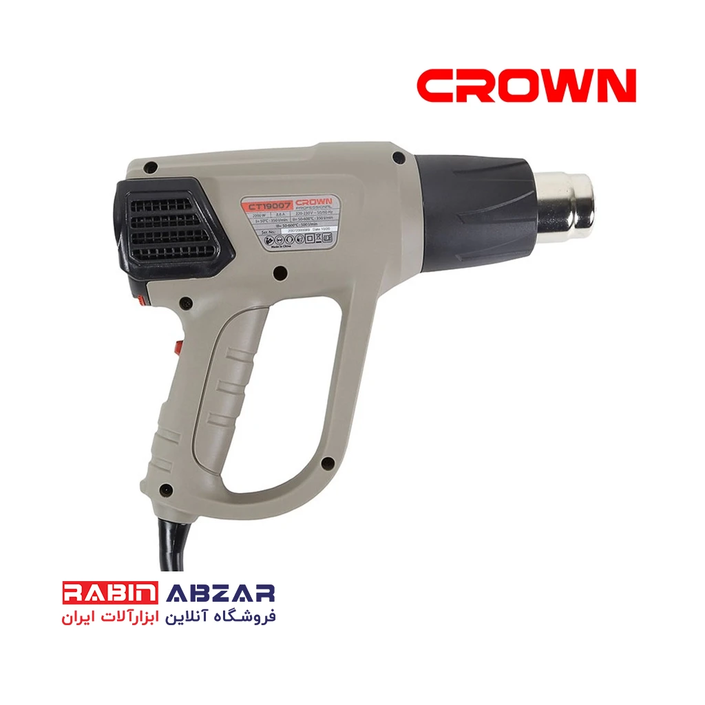 سشوار صنعتی 2000 وات کرون - CROWN - CT 19007